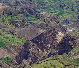 Vista aérea del Valle del Colca